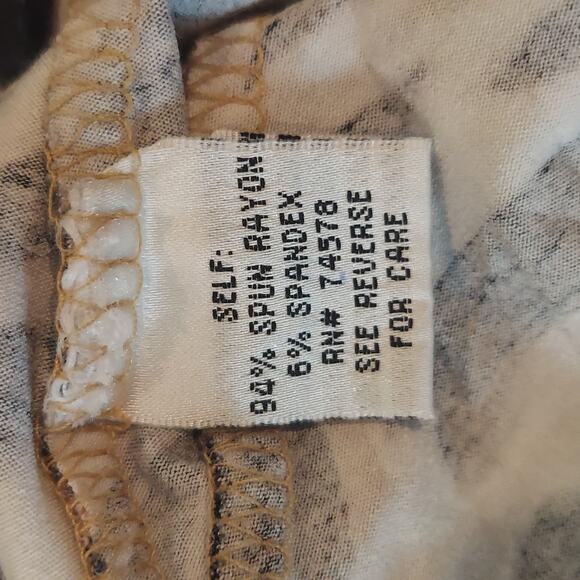 Cache Sleeveless Y2K Top Faux Wrap Animal Print Floral Neutrals Going Out - Picture 8 of 8